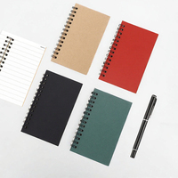 Cuaderno de Bolsillo de Cuero Tamaño B7, Tapa Dura, Portátil, con Costuras Reforzadas, para Oficina, Regalo, Personalización con Logotipo Publicitario