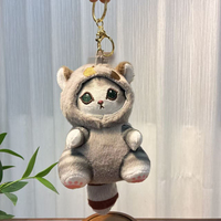 Porte-clés en peluche Mofusand mignon en gros, mini poupée en peluche super douce, breloque de sac, pendentif OEM