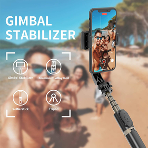 Bán Chạy Nhất Q08 Cầm Tay 1 Trục Selfie Stick Điện Thoại Di Động Ổn Định Gimbal Xoay 360 Chống Rung Cho Vlog Phát Trực Tiếp - Product Image 4