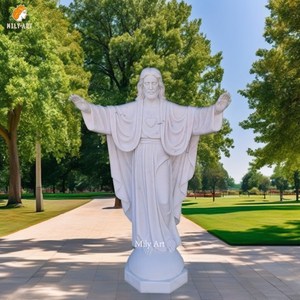 Trang trí tôn giáo Tay Chạm Khắc Đá Cẩm Thạch christus tượng để bán - Product Image 6