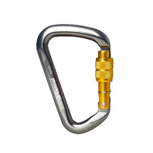 Kanle D-type Carabiner Aluminum Alloy <b>Threaded</b> Locking Hook Rock Climbing Safety <b>Lock</b> Outdoor Enthusiasts - Product Image 1