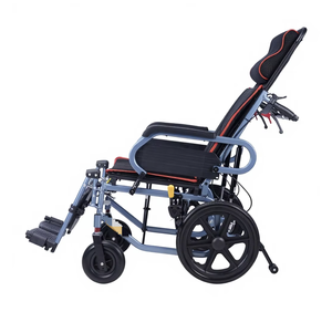 Silla de Ruedas Manual KS de Aleación de Aluminio con Respaldo Alto Reclinable y Plegable, Ayuda de Movilidad para Personas Mayores y Discapacitadas - Product Image 1