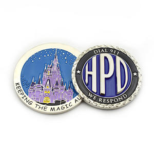 제조자 싼 주문 유로 모양 빨간 섹시한 무희 에폭시 수지 금속 미국 고대 외국 도전 동전 - Product Image 4