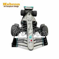 Estatua de Metal de Coche de Carreras F1 a Escala Real, Decoración Moderna para Pared del Hogar, Diseño Artístico, Escultura para Exhibición en Interiores