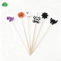 Halloween Gemengde Bamboe Fruitprikkers Cocktailspiesjes 100 Stuks Per Zak Feestdecoratie