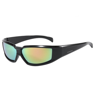 Gafas de <span class=keywords><strong>Sol</strong></span> Cuadradas de Moda para Exteriores 2025, Lentes de Espejo, Gafas de Conducir, Estilo Steam Punk, Unisex, Y2K - Product Image 4