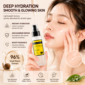 Sérum Coreano Antiedad para Rostro y Cuello de Venta al por Mayor OEM con 96% de Mucina de Caracol para el Cuidado de la Piel, Blanqueador y Reparador para Piel Sensible con Ácido Hialurónico - Product Image 3