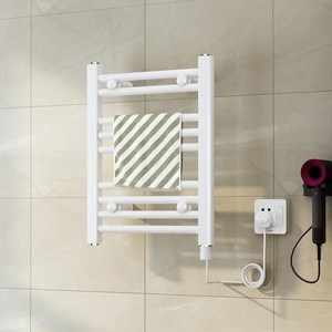 Sèche-serviettes électrique mural BODE, support chauffant en acier pour salle de bain - Product Image 4