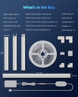 Bandes lumineuses LED de 10 m avec protections, éclairage intelligent, canal diffuseur LED pour chambre, plinthes, studio, armoire