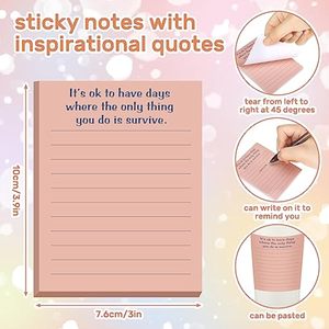 Blocs-notes <span class=keywords><strong>Post</strong></span>-<span class=keywords><strong>it</strong></span> pour la santé mentale, motivationnelle, anglaise, énergie positive, multifonctionnelle, pour le bureau, les étudiants, <span class=keywords><strong>carnet</strong></span> - Product Image 3