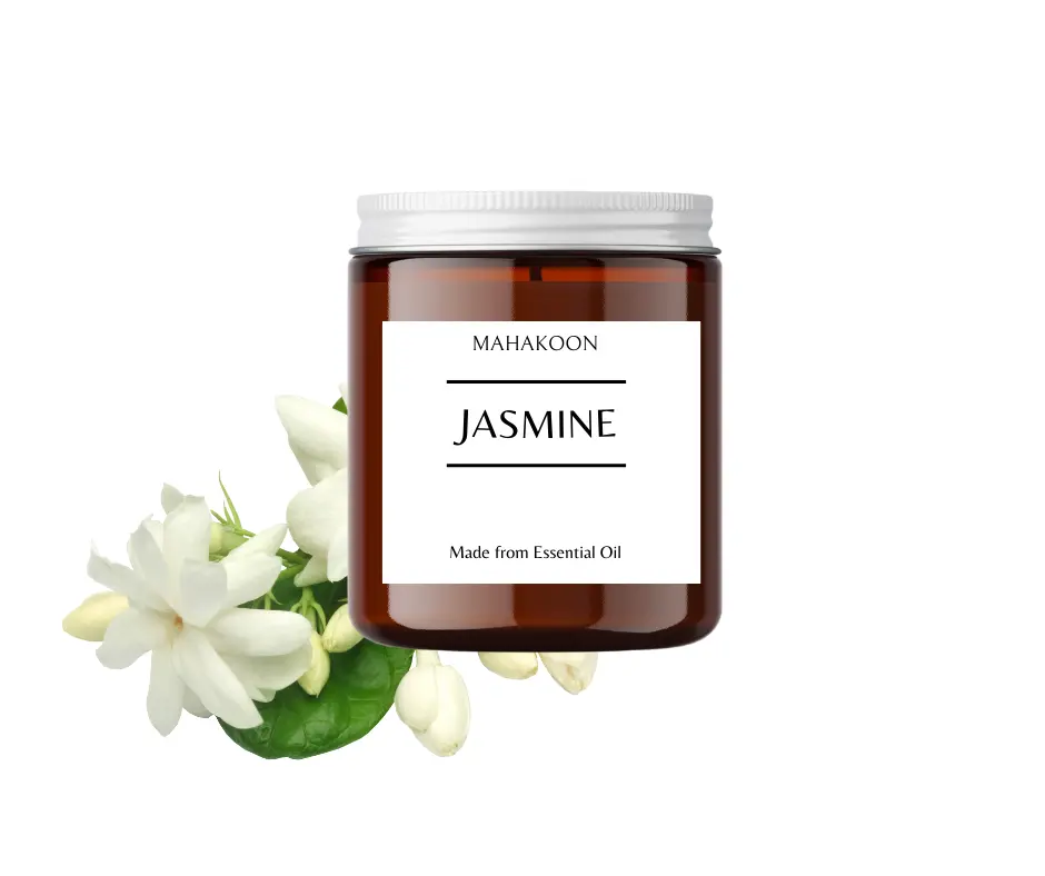 Jasmin-Aromaskerze mit Ätherischem Öl 100 Gramm individualisierte luxuriöse duftkerzen Sojakerzen Premium-Qualität aus Thailand