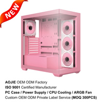 Gabinete para PC Gamer OEM al por Mayor, Color Rosa SV01 ATX MATX ITX, Caja para Computadora de Escritorio con Ventilador, Gabinete para Juegos, Boitier PC, Caja