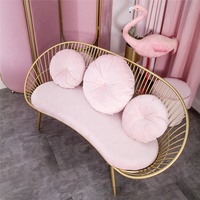 Nedeins — canapé de luxe en métal doré pour salon, fauteuil de mariage de Style nordique moderne pour chambre à coucher