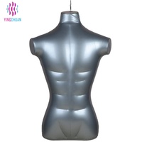 Mannequin Homme Gonflable Durable Sans Tête Haute Qualité pour Magasin, Gain de Place, avec Pompe à Air