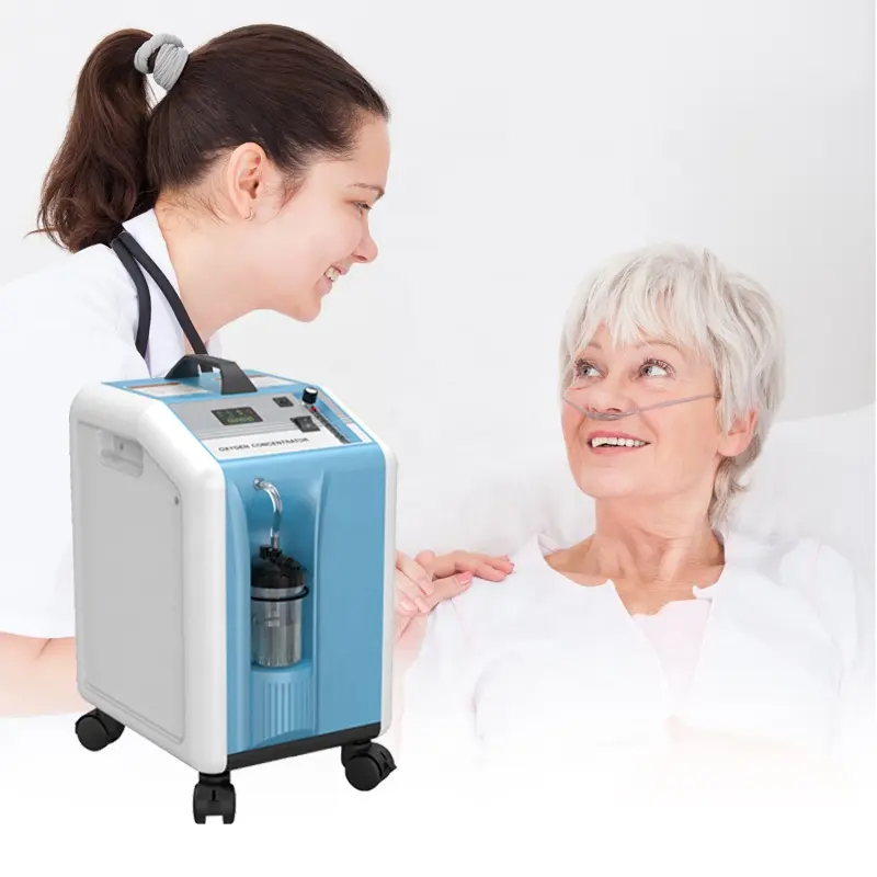 ((PROMOTION)) Hospital mobile oxygen generator machine medical oxygen concentrator 5 liter portable oxygene concentrator 5l