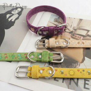 <span class=keywords><strong>Collar</strong></span> de Perro de Terciopelo de Lujo con Diseño Personalizado, Uso Diario Cómodo, Hebilla Segura, Colores y Acabados OEM - Product Image 3