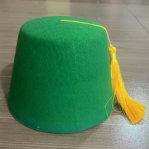Fez verde <span class=keywords><strong>cappello</strong></span> <span class=keywords><strong>turco</strong></span> con nappa nera - Product Image 2