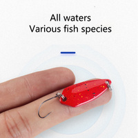 Leurre de pêche à la cuillère Raylor 29mm 2.5g en laiton imprimé, couleur personnalisée, petit modèle, neuf, pour brochet et truite d'eau douce, avec hameçon