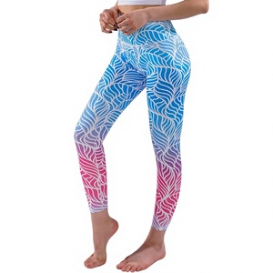 Leggings de yoga taille haute respirants à imprimé numérique, extensibles dans les quatre sens, pour le sport et le fitness – Vente en gros OEM - Product Image 3