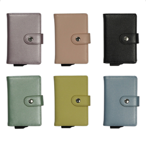 <b>RFID</b> <b>Blocking</b> Vintage Unisex PU Leather <b>Wallet</b> Large Thin Credit Card Holder Anti Theft Short Fashion Open ID Bank Card Nylon - Product Image 6