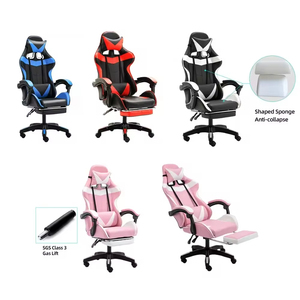Chaise de bureau ergonomique pivotante en tissu au design moderne, base métallique, inclinable, pour gaming, pliable, fonction de levage, pour la maison - Grande Vente - Product Image 4