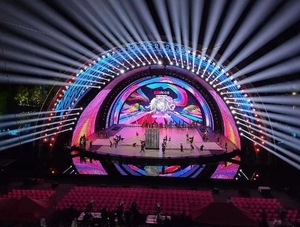 P3 nhà máy trực tiếp OEM RGB cong đường hầm dẫn hiển thị có thể gập lại màn hình sân khấu cho khổng lồ triển lãm màn hình nhỏ cho sân khấu - Product Image 4