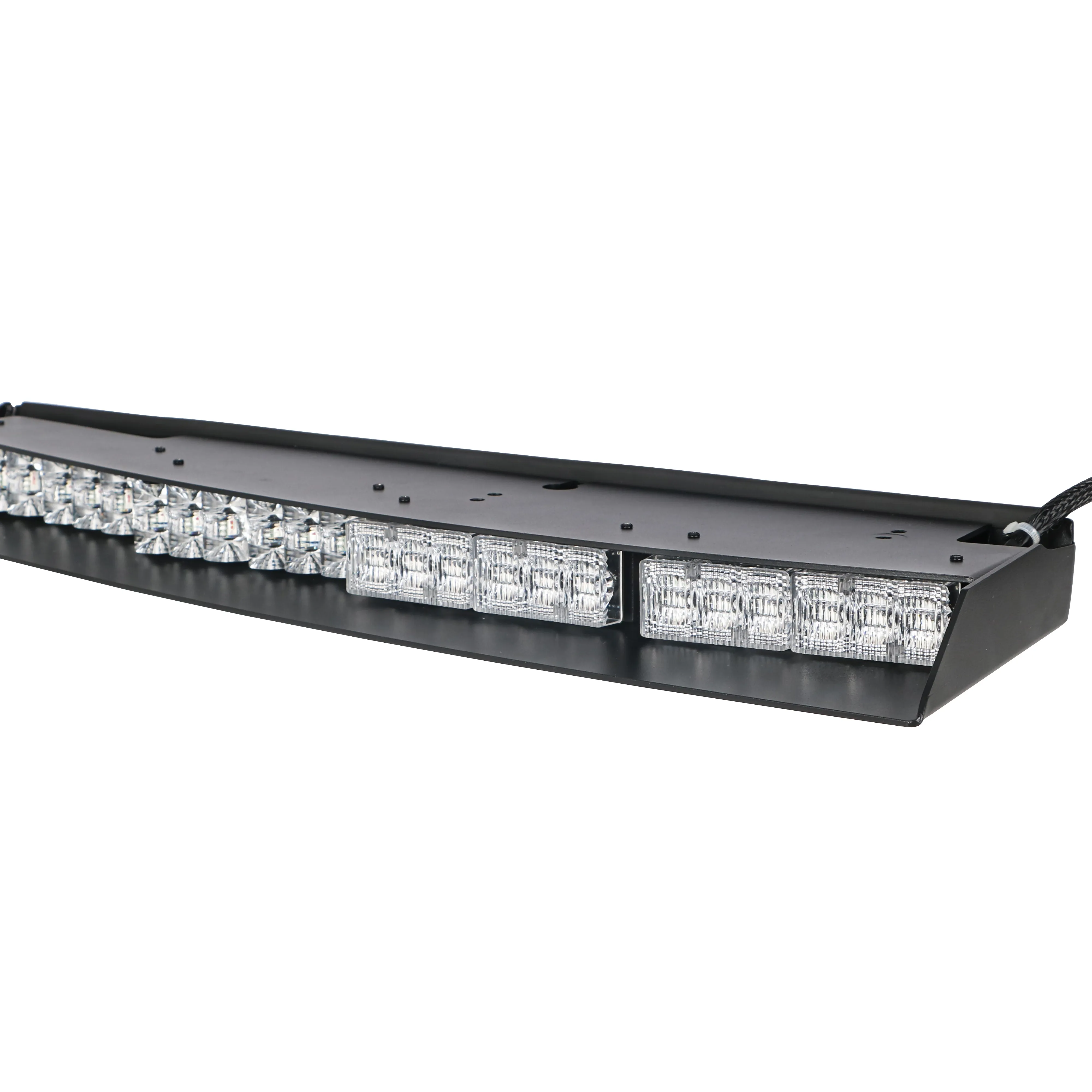 Visière lumières bar 2-15 LED 81Flash Modèles Intérieur Pare-Brise Supérieur de Split Mont D'urgence Attention Strobe Light Bar Prendre vers le bas