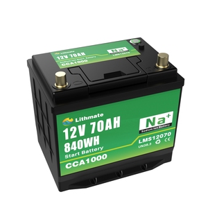 Na + ナトリウムイオン12V 70Ah CCA 1000スターティングバッテリー12Vナトリウムイオンクランクスタートバッテリー - Product Image 1