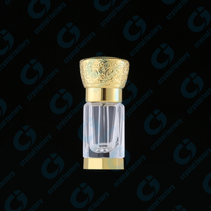 CJ-3ml 6ml 12ml sang trọng hợp kim kẽm vít cap Arab Arabian bát giác Tola đánh bóng rõ ràng chai thủy tinh Oud dầu attar chai - Product Image 4