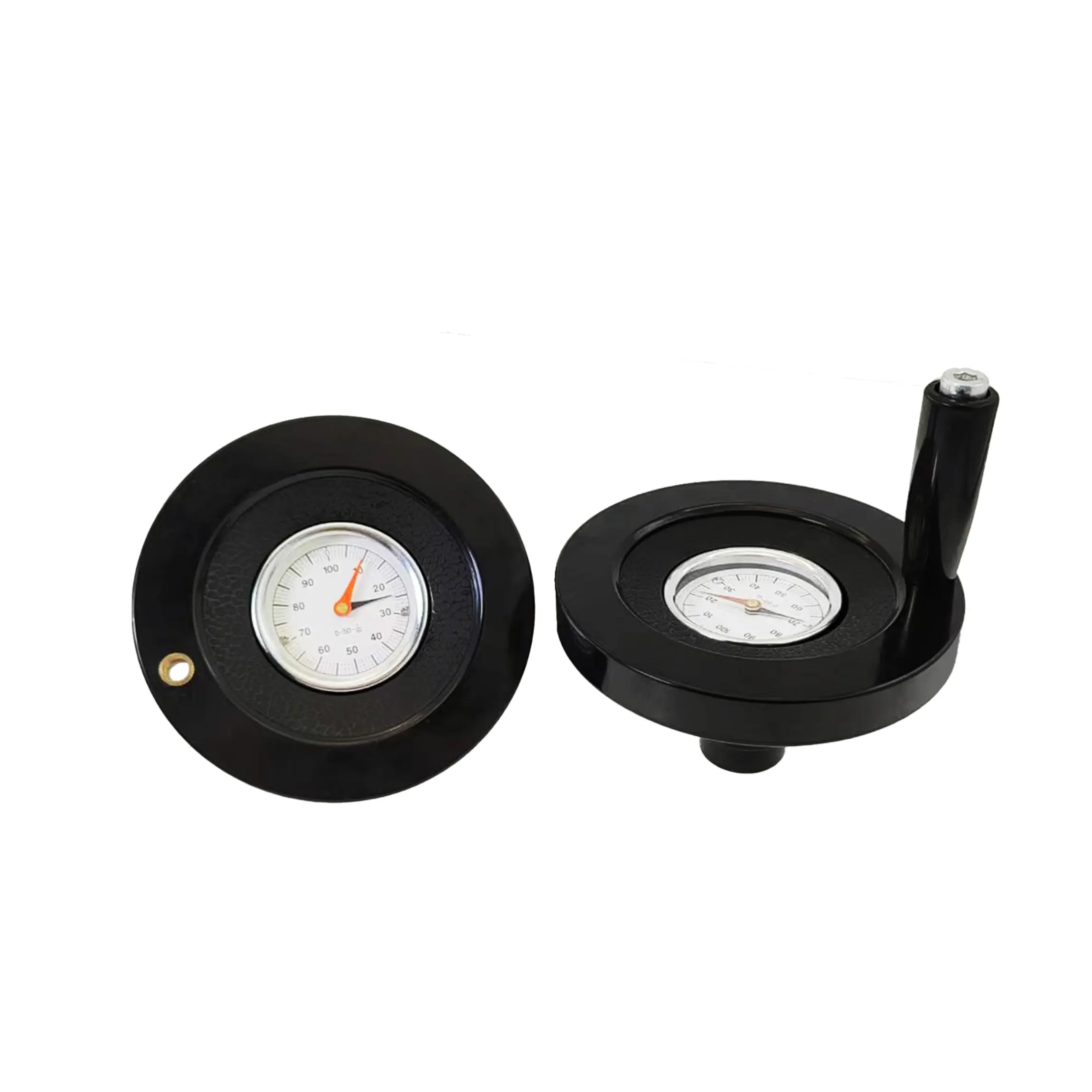 Roda tangan dial jeruji penuh hitam, aluminium Aloi timbul dial digital alat mesin roda tangan dial bergelombang