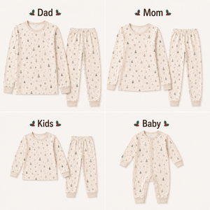 Ensemble de pyjamas de Noël personnalisés pour la <span class=keywords><strong>famille</strong></span>, impression à la demande, vêtements de nuit pour les fêtes pour papa, maman, enfants, bébé, OEM ODM pour les marques de boutiques - Product Image 3