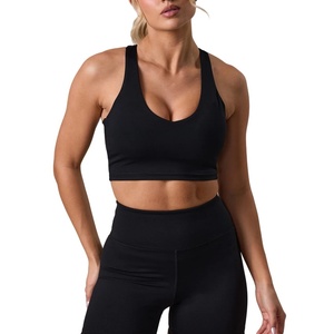 Sujetador Deportivo para Mujer, de Alta Sujeción, Transpirable, Ligero, Ecológico, de Secado Rápido, Cuello en U Bajo, Tallas Grandes, Cómodo, Venta al Por Mayor - Product Image 2