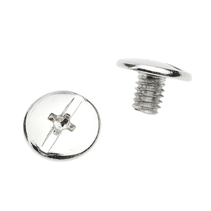 10 pièces/sac Vis de reliure Chicago à fente croisée en acier inoxydable 304 / acier au carbone nickelé M2 M3 M5 Grade A2-70 Rivets - Product Image 4