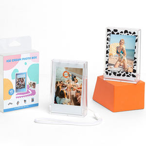 Boîte de rangement pour photos, mini album photo en forme de glace, matériau PC, cadre <span class=keywords><strong>Instax</strong></span> pour Fujifilm <span class=keywords><strong>Instax</strong></span> Mini 11/12 - Product Image 2