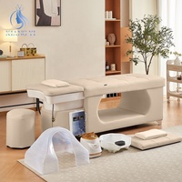Salon Lavage des cheveux Traitement du visage Spa Head Water Therapy Thai Shampooing Lit de massage