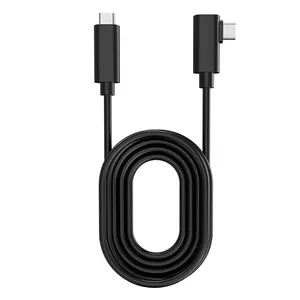 Kabel Quest2 Link, Aksesori VR USB Tipe-c Ke C 4.7M 16FT Kompatibel Transfer Data Kecepatan Tinggi USB3.2 Gen 1