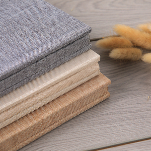 Livre de couverture en tissu de lin à mémoire de mariage personnalisé album de timbres de scrapbooking album <span class=keywords><strong>photo</strong></span> de bricolage - Product Image 3