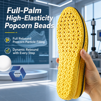 Semelles intérieures de sport Popcorn Foam Cloud Cushion, haute élasticité, respirantes, absorbant les chocs, légères, flexibles, inserts pour chaussures de sport
