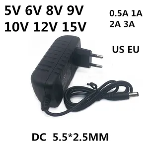 AC 110-240V DC 5V 6V 8V 9V 10V 12V 15V 0.5A 1A 2A 3A evrensel güç adaptörü kaynağı şarj aleti adaptörü ab abd için LED ışık şeritleri