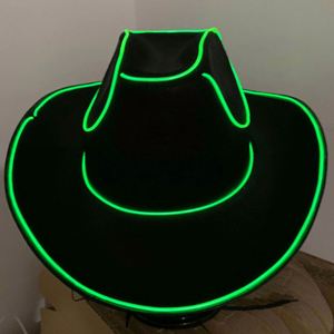 Sombrero de Vaquero LED para Festival de Música, Sombrero de Vaquera Luminoso de Moda para Halloween, Venta al por Mayor - Product Image 5