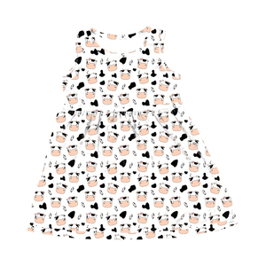 Yihong เดรสคอกลมแขนกุดทรงตัว A,ชุดกระโปรงแฟชั่นฤดูร้อนลายการ์ตูนปี BB-024-HXC - Product Image 2