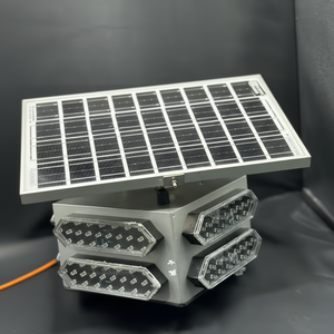 Luz LED de Alto Brillo con Energía Solar |   Luz Intermitente de Seguridad Amarilla para Tráfico y Uso en Exteriores - Product Image 1