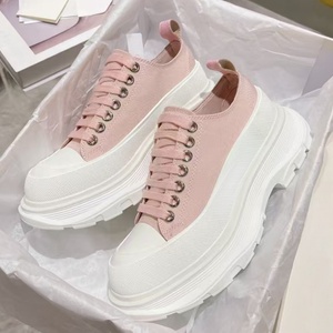 Chaussures en toile rose à plateforme Mc pour jeunes femmes, avec semelle épaisse, talon compensé élégant, polyvalentes pour les occasions décontractées et le bureau - Product Image 6