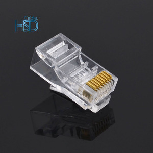 Cat6E haute performance non protégée du connecteur Cat6 de réseau en cristal du connecteur RJ45 Catégorie de produit - Product Image 2