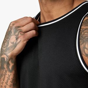 Camiseta sin Mangas Profesional para Hombre, Acanalada, Transpirable, para Gimnasio y Fitness, con Servicio OEM, Estilo Casual de Punto - Product Image 5