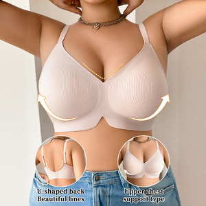 <span class=keywords><strong>Reggiseno</strong></span> Sportivo Estivo Traspirante Plus Size da Donna, Riduzione del Seno Grande, Push-Up Morbido, Anti-Cedimento, Senza Ferretto, Senza Cuciture, per Allenamento Quotidiano - Product Image 3