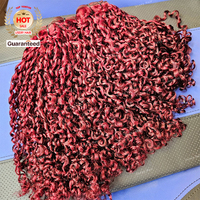 Extensions de cheveux humains naturels non traités 99j Rouge 3C 4A Pixie Curly, 3 paquets de cheveux bouclés birmans, tissages de cheveux indiens bruts