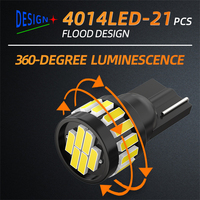 Ampoule LED T10 194 2,44W Super Lumineuse Plug-and-Play 168 W5W Type Cale 12-24V pour Éclairage Intérieur Automobile Plafonnier et Carte