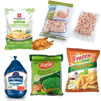 Sacs d'emballage en plastique biodégradable compostable personnalisés pour légumes surgelés, poulet, crevettes, frites, aliments, emballage de poche