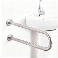 Main courante de piscine en acier inoxydable résistant à la rouille, nickel brossé, antidérapante, en forme de U, pour quai, embarquement, jacuzzi